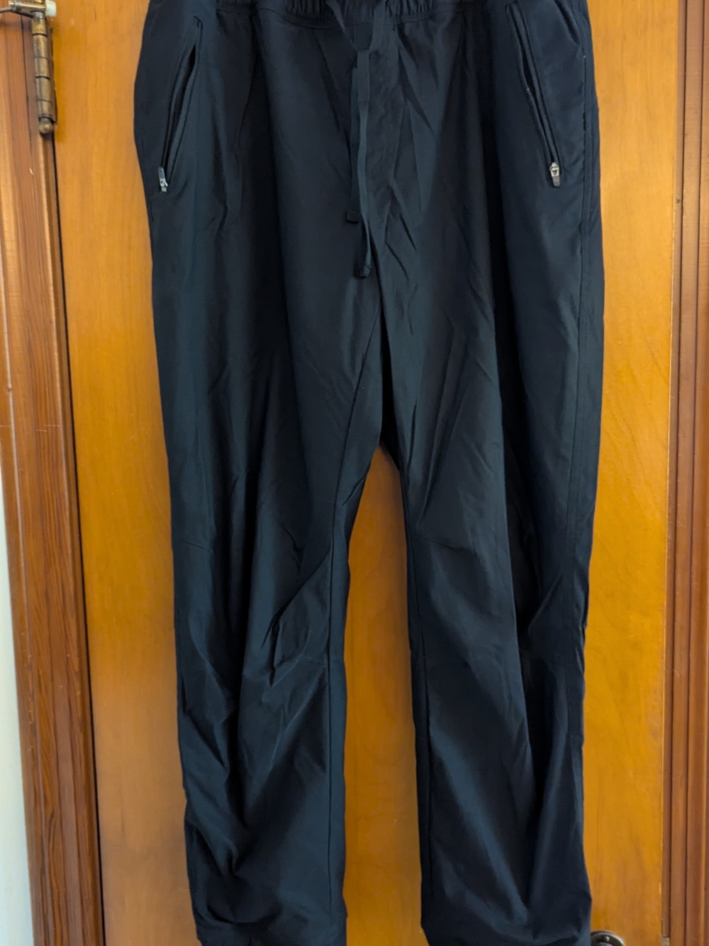Eddie Bauer Black Zip-Pocket Fleece Lined Joggers